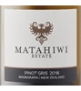 Matahiwi Vineyard Ltd 18matahiwi Estate Pinot Gris 2018